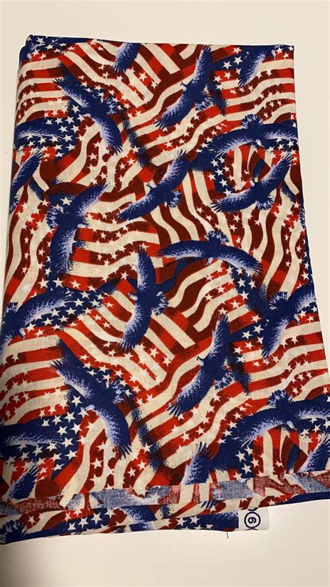 American Flag Fabric by Yard | Etsy