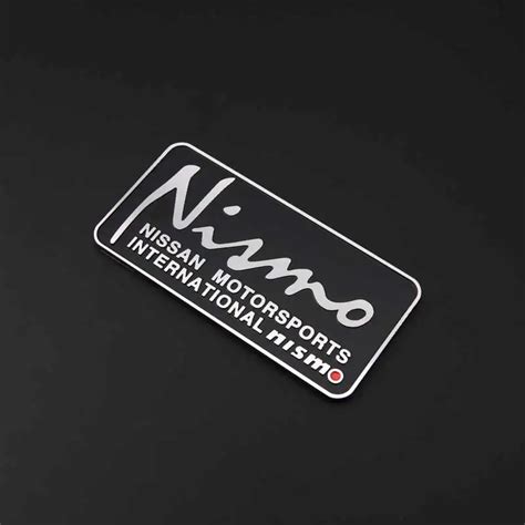 2019 80*39mm Automobile Emblems Nismo Logo Car Styling Self Adhesive Glossy Custom Metal Car ...