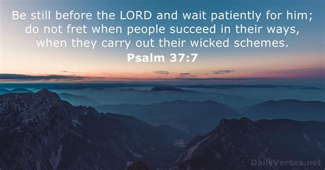 January 3, 2022 - Bible verse of the day - Psalm 37:7 - DailyVerses.net