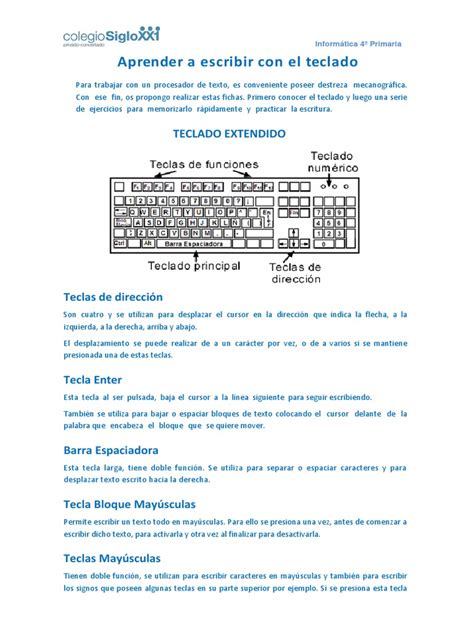 Ejercicios de Mecanografía | PDF | Cursor (interfaz de usuario) | Teclado