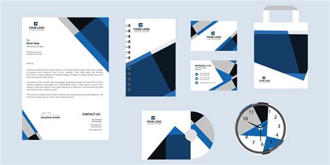 Simple business stationery design 5185086 Vector Art at Vecteezy