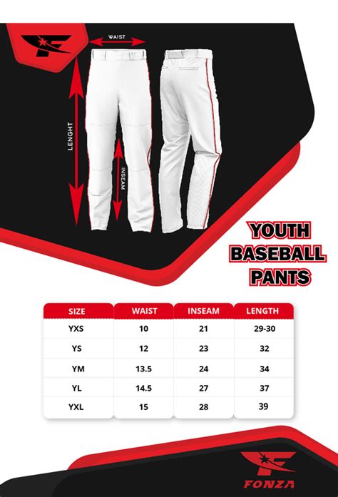 Rawlings Baseball Pants Size Chart | Portal.posgradount.edu.pe