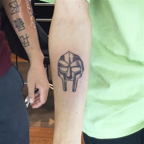 MF DOOM tattoo I got yesterday! : r/HipHopImages