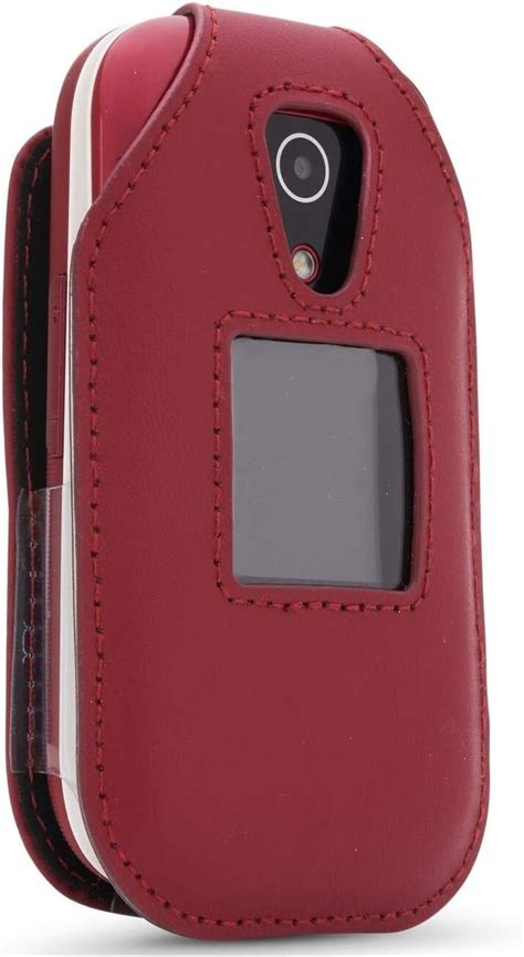 Amazon.com: Fitted Leather Case for Cricket Debut Flip (U102AC), AT&T Cingular Flip IV, Flip 4 ...