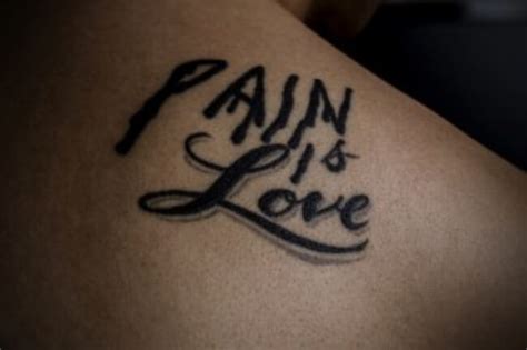 25+ Love Is Pain Tattoo Design Ideas