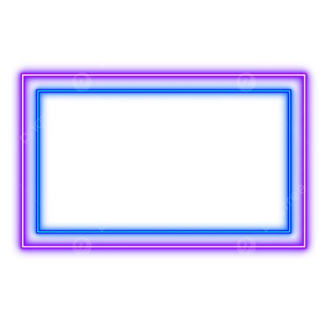 Purple Blue Neon Frame, Neon Transparent, Neon Frame, Blue Neon PNG and ...