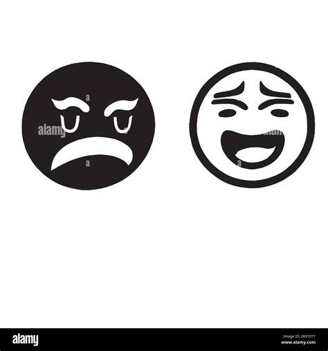 sad and happy face icon Stock Vector Image & Art - Alamy