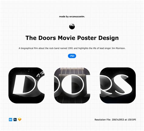 The Doors Movie Poster Design on Behance