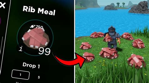 How To Get TONS Of RIB MEALS FAST!!! (Roblox the Survival Game) - YouTube