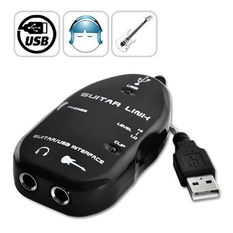 USB Interface Guitar Connector with ABS Plastic USB Guitar Link for ...