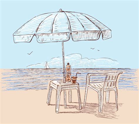 Beach Chair Sketch Stock Illustrations – 404 Beach Chair Sketch Stock ...