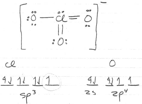 Solved ClO3- has sp3 hybridization. How do the oxygen | Chegg.com