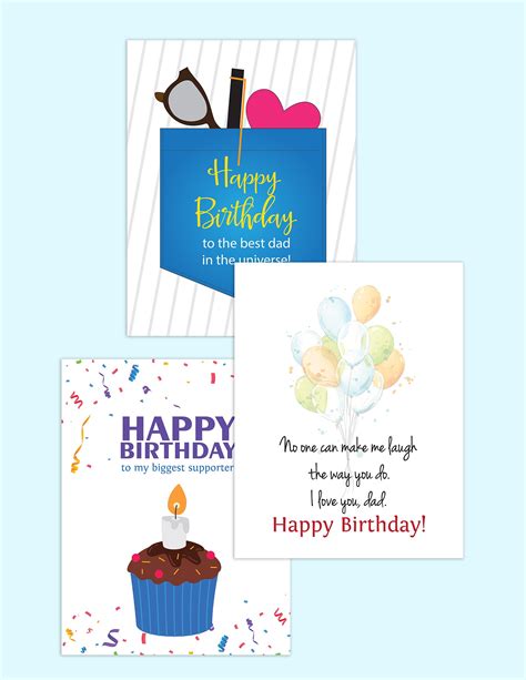 3 Free Printable Happy Birthday Dad Quotes From Daughter or Son