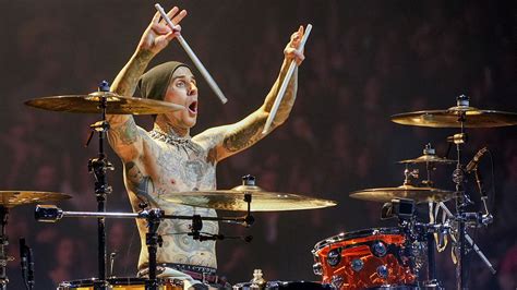 Travis Barker Shares Video of Himself Drumming His Newborn Baby’s ...