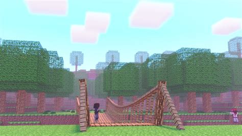 Minecraft - Rope bridge render #2 by HoseaGames on DeviantArt