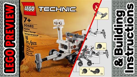 PREVIEW: 30682, LEGO Technic, NASA Mars Rover Perseverance & Building Instructions! LEGO 2024 ...