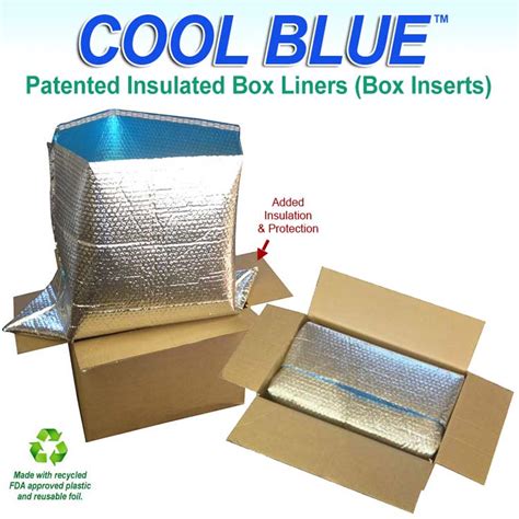 Cool Blue Insulated Foil Bubble Box Liners for Cold Shipping | Nortech Labs Inc