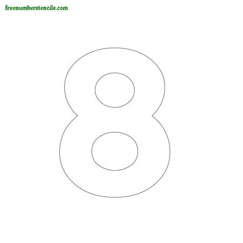 4 Inch Number Stencils Printable