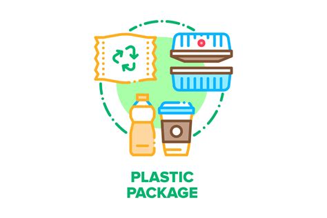 Plastic Package Vector Concept Color Graphic by pikepicture · Creative ...