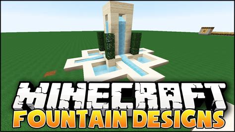 Minecraft: Fountain Designs & Ideas - YouTube