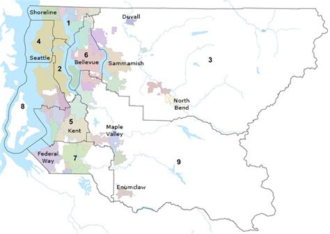 Districts and Councilmembers - King County