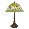 Tiffany lamp stained glass white and red green - Tiffany lamps