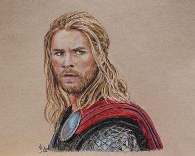 Thor / Chris Hemsworth Print of Colored Pencil Drawing - Etsy | Marvel art drawings, Avengers ...