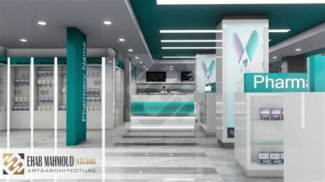 modern pharmacy interior design - YouTube