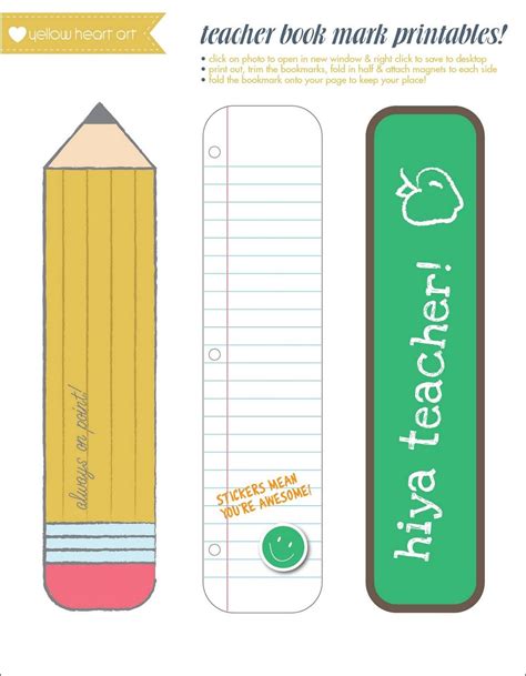 Printable Bookmarks | Activity Shelter | School bookmarks, Free teacher ...