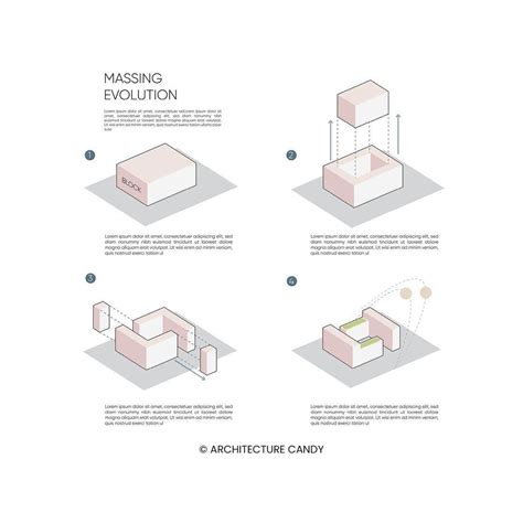 Massing Evolution Diagram • Software: Adobe Illustrator . . . Adobe Illustrator Workshop fo ...