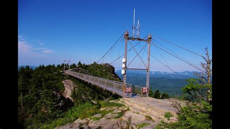 Grandfather Mountain Mile-High Swinging Bridge - YouTube