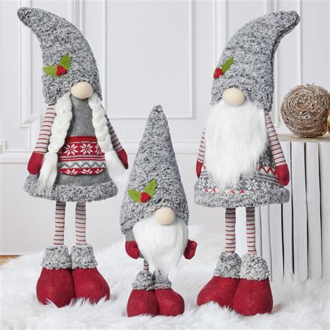 30 Inch (76.2cm) Set of 3 Decorative Christmas Gnomes | C...