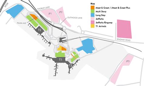 Map Of Manchester Airport Car Parks - Map Of The Middle East