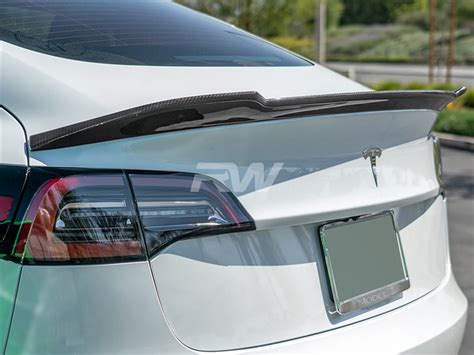 Tesla Model 3 Carbon Fiber DTM Trunk Spoiler 2017+