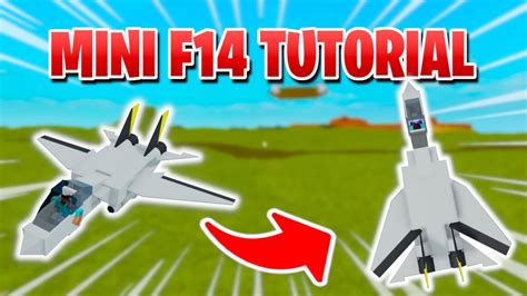 MINI F14 TOMCAT TUTORIAL in PLANE CRAZY ROBLOX *EASY* - YouTube