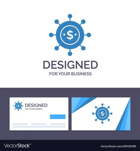 Creative business card and logo template Vector Image