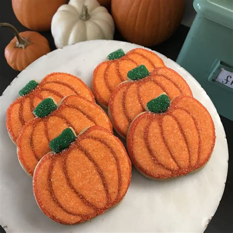 Sparkly Pumpkin Cookies – Bakers Brigade