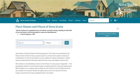 Place Names and Places of Nova Scotia - Pictou County