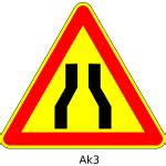 Vector image of exit from urban area traffic information sign in France | Free SVG
