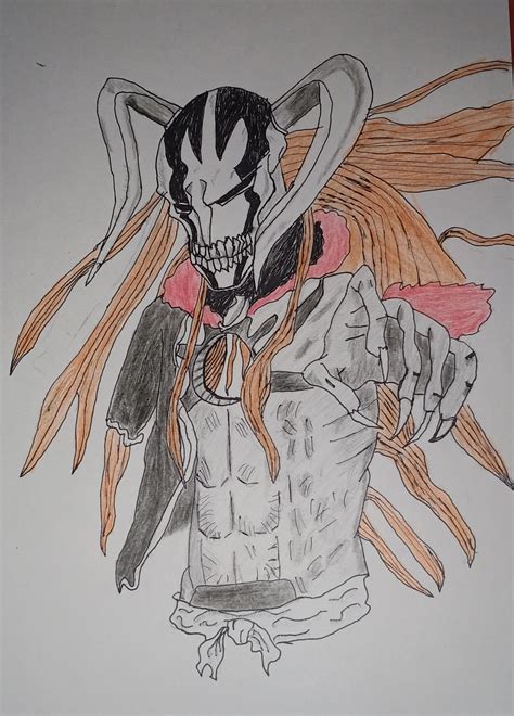 Vasto lorde ichigo drawing completed : r/bleach