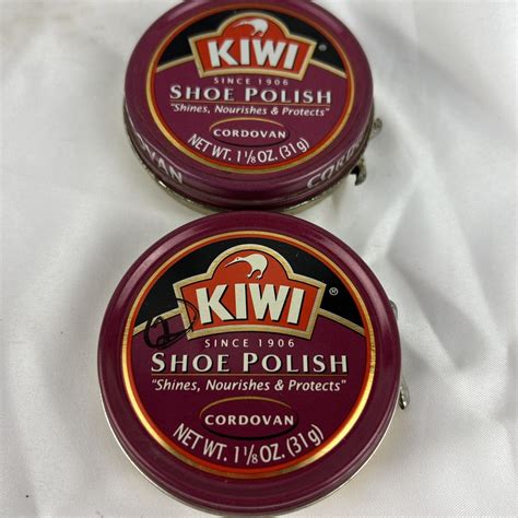 KIWI Cordovan Shoe Polish 1-1/8 oz 2 Cans | eBay