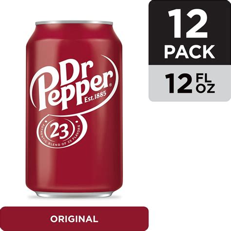 Dr Pepper Soda, 12 fl oz cans, 12 pack - Walmart.com - Walmart.com