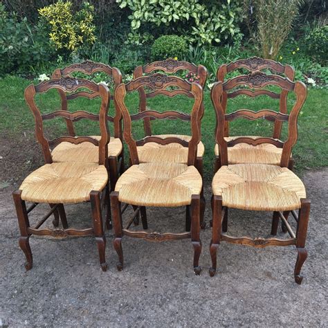 SET OF 6 FRENCH KITCHEN CHAIRS. C 1930 - Antiques Atlas