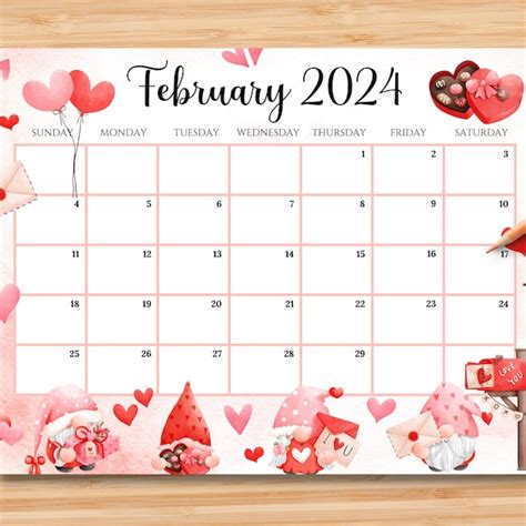 Gnome 2024 Calendar - Etsy