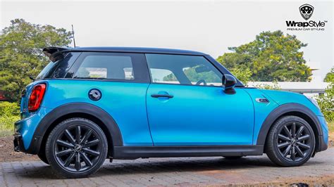 Mini Cooper - Blue Gloss wrap | WrapStyle