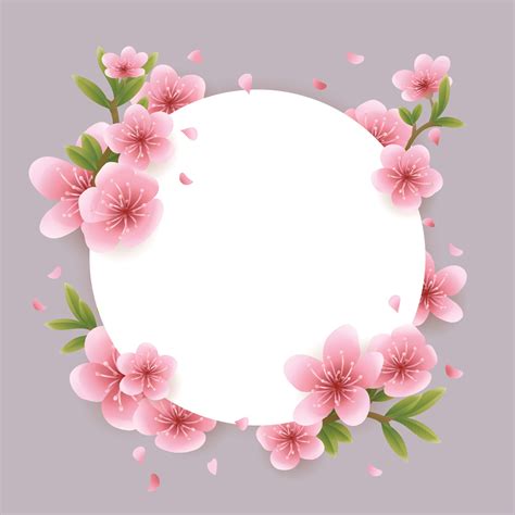 Cherry Blossom Border Vector Art, Icons, and Graphics for Free Download