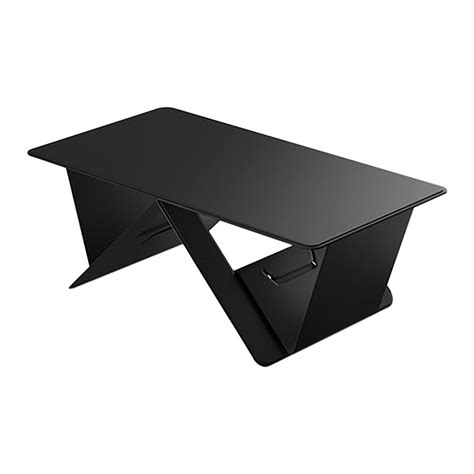 George Portable Folding Computer Desk, Multifunctional Notebook Stand, Leather, Suitable For ...