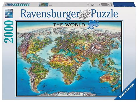 Buy Ravensburger - World Map Puzzle 2000pc