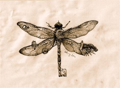 steampunk dragonfly key by agentcoleslaw on DeviantArt