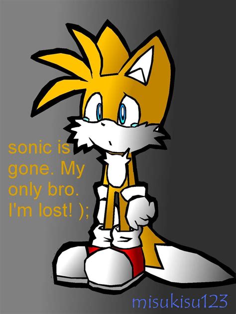 :SONIC CONTEST: sad tails by misukisu123 on DeviantArt